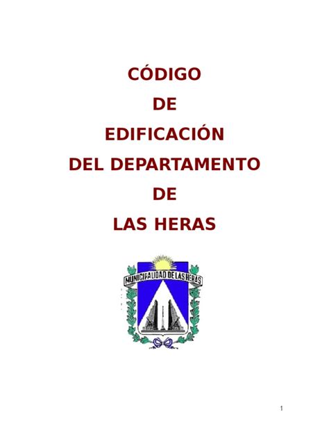 Código De Edificacion Y Urbano Las Heras Pdf Ascensor Calle