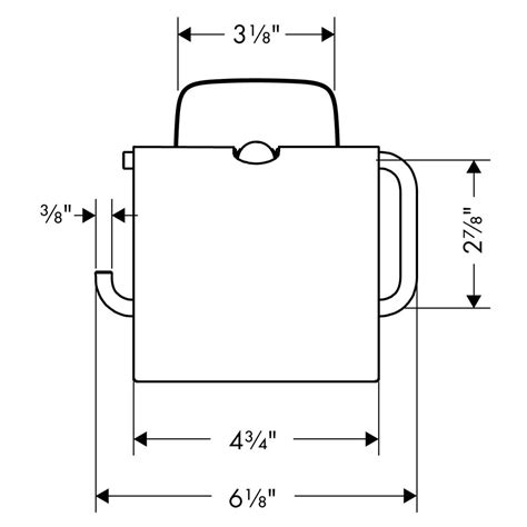 If you must attach your toilet paper holder to dry wall, tap in wall anchors to make sure the brackets will hold. hansgrohe Accessories: PuraVida, Toilet Paper Holder with ...