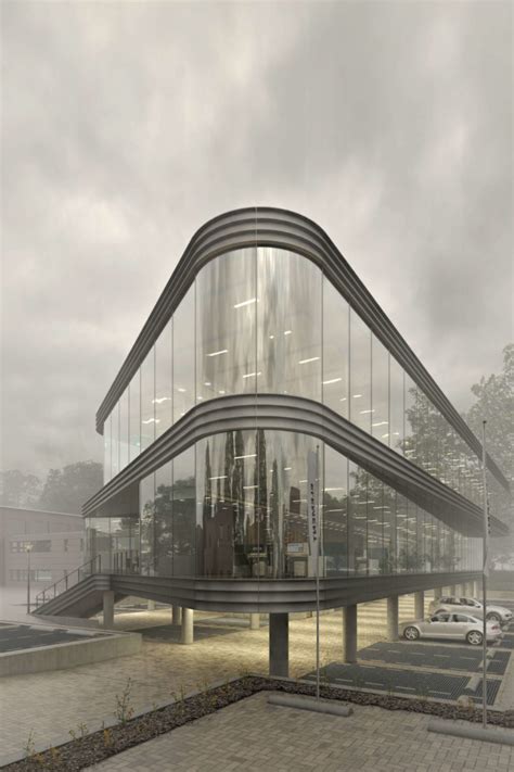 The Curve Office Ronen Bekerman 3d Architectural Visualization