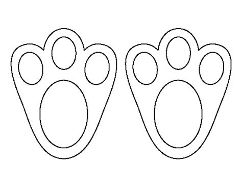 Print the easter bunny tracks printable. Pin by Muse Printables on Printable Patterns at ...