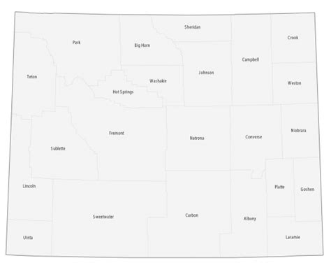 Map Of Wyoming Cities And Roads Gis Geography