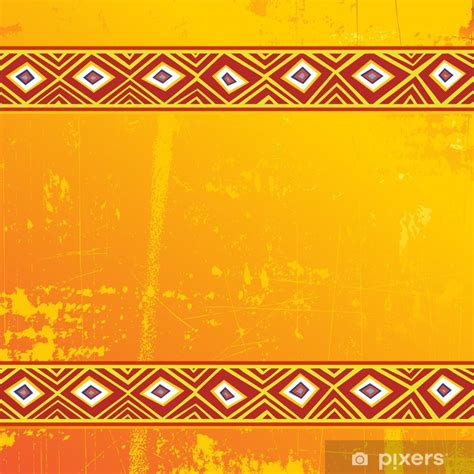 Poster Africa Design Sfondo Tribal Ethnic Background Vector Pixersconz