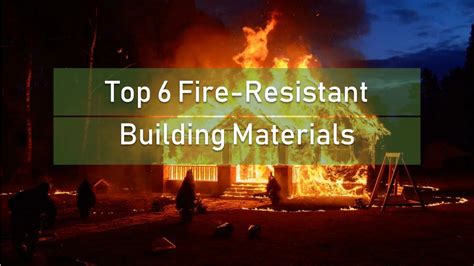 Ppt Top 6 Fire Resistant Building Materials Powerpoint Presentation