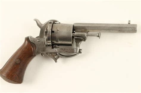French Pinfire Revolver 765mm Caliber 35 Octagon Barrel Sn 22