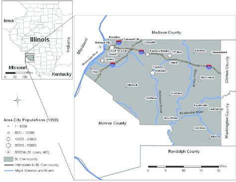 —location Of St Clair County Illinois Download Scientific Diagram