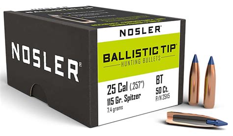 Nosler Ballistic Tip Hunting Caliber Gr Spitzer Point Per Box Gunzonedeals