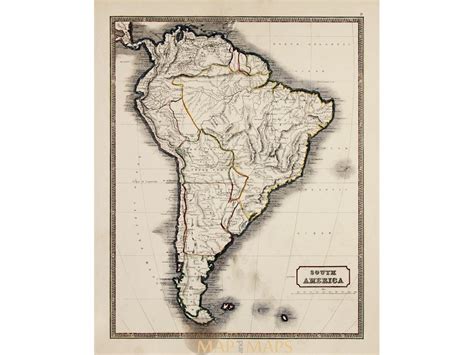 South America Antique Atlas Map By Sidney Hall 1835 Mapandmaps