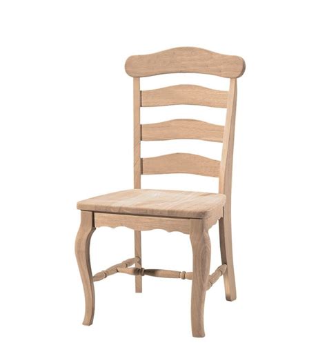 A Wooden Chair Sitting Up Against A White Background