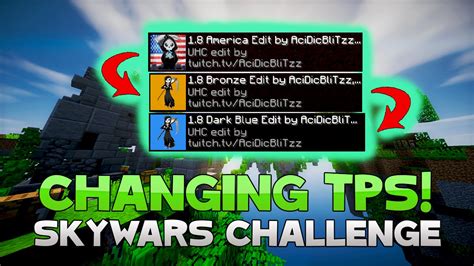 The Changing Texture Packs Challenge Hypixel Skywars Youtube