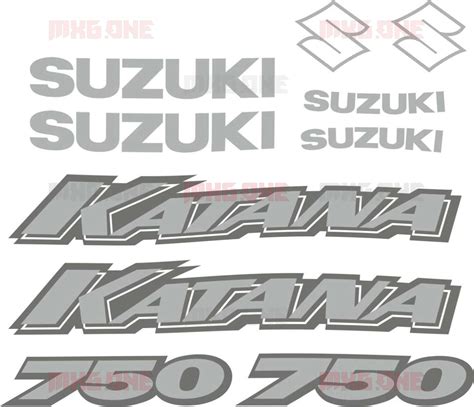 Suzuki Gsx 750 2003 Katana Stickers Set Mxgone Best Moto Decals