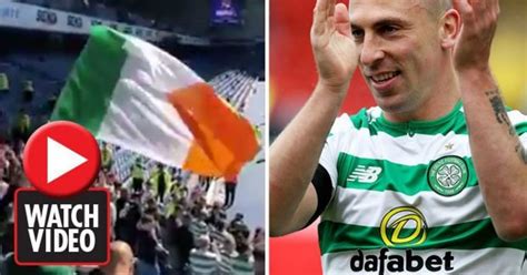 celtic fans filmed taunting rangers with scott brown song at ibrox daily star