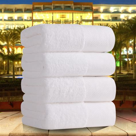 Five Star Hotel Pure White Cotton Towel Thick Bath Towel Super Soft