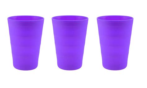 Ybm Home Break Resistant Plastic Cups 12oz Medium Drinking Cups For