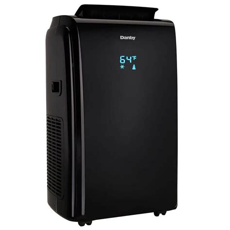 Unit automatically restarts after a power failure electronic controls with led display and remote Danby DPA140HEAUBDB Portable Air Conditioner with 14000 ...