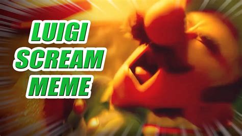 Luigi Scream Meme But In 4k Super Mario Movie Living With Stacy