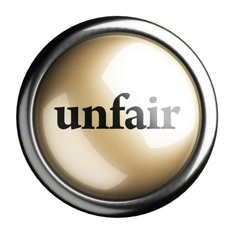 Unfair Word On Isolated Button 6362693 Stock Photo At Vecteezy