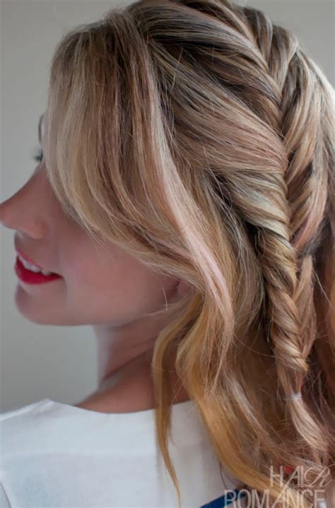 Romantic French Fishtail Side Braid Hairstyles Weekly