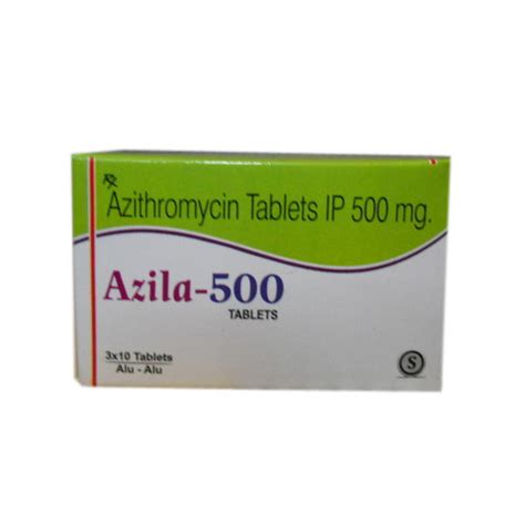 Azithromycin is an antibiotic medication used for the treatment of a number of bacterial infections. Azithromycin Tablets Ip 500Mg at Best Price in Kala Amb ...