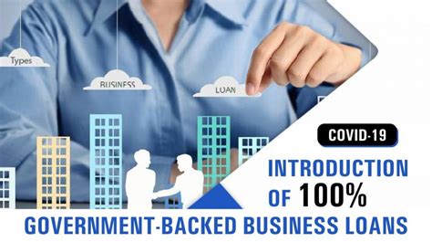 Covid 19 Introduction To 100 Government Backed Business Loans