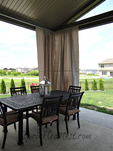 Choose a fabric that suits the décor and need of your outdoor space. DIY Curtain Rod and Bracket - Sprinkled Nest Interiors ...