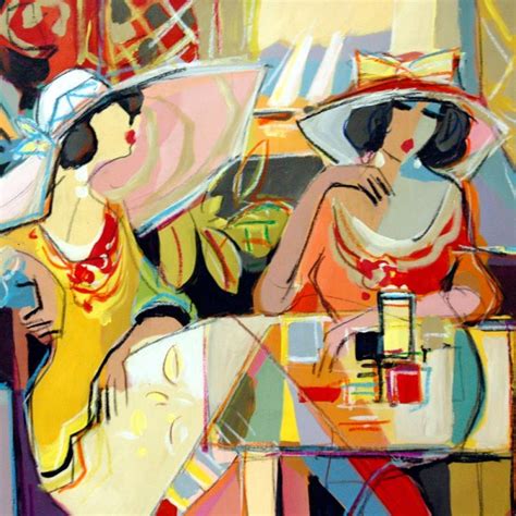 Isaac Maimon Signed Taking Time Out 30x24 Original Acrylic Painting