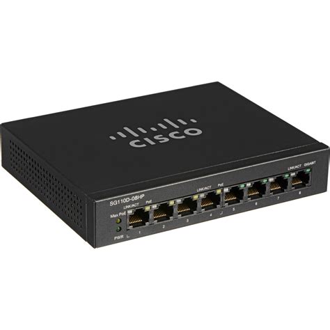 Cisco Sg110d 08hp 110 Series 8 Port Unmanaged Poe Sg110d 08hp Na