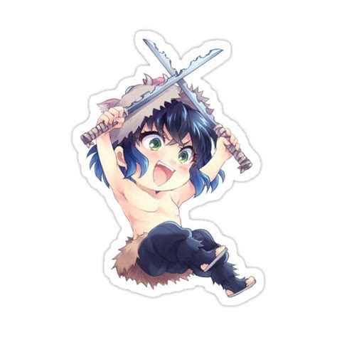 Inosuke Sticker By Benoixio In 2021 Anime Chibi Anime Printables