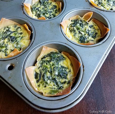 Mini Spinach And Cheese Quiche Cooking With Carlee