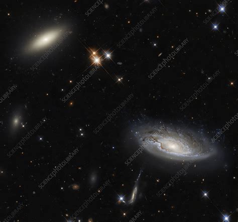 Part Of The Perseus Galaxy Cluster Hubble Image Stock Image C056
