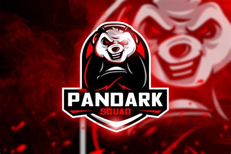 Pandark Mascot And Esport Logo ~ Logo Templates ~ Creative