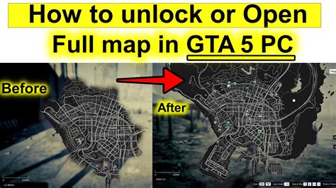 How To Unlock Or Open Full Map In Gta 5 Pc Instantly