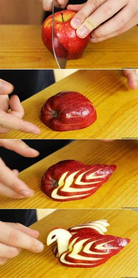 14 Easy Fruit Carving Ideas For Beginners Fruit Sculptures Food