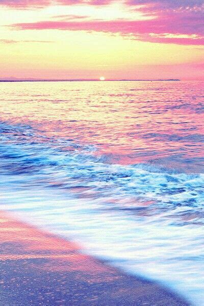 Beautiful Pastel Ocean With Images Beach Wallpaper Nature Sunset
