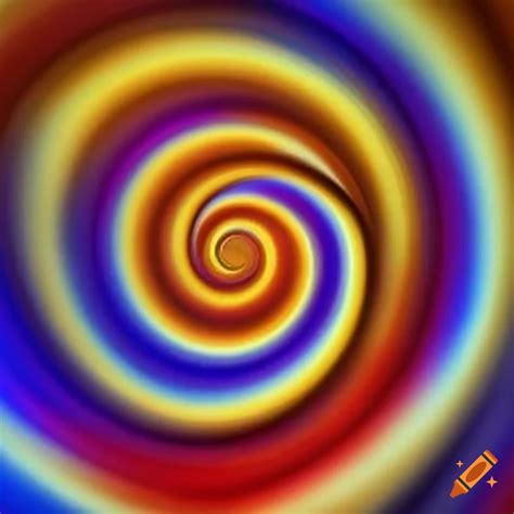 hypnotic swirl of vibrant colors on craiyon