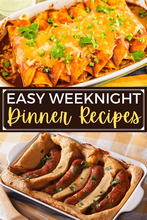 Fun Weeknight Dinners Easy Recipes Insanely Good