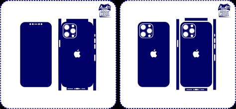 Iphone 12 Pro Max Skin Vector Template For Vinyl And Etsy