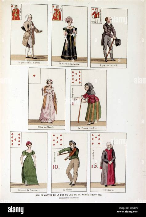 Coloured Illustration Of Playing Cards Depicting The Game Of Dot
