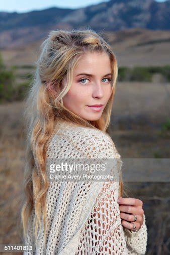 Blond Haired Blue Eyed Young Girl Stock Photo Getty Images