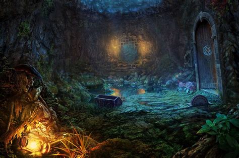 Cave By Realnam On Deviantart Conceptual Illustration Fantasy Art