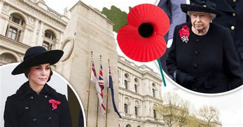 Britain Remembers The Queen Leads Remembrance Day Service As Millions