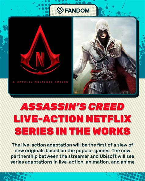 Assassin S Creed Ubisoft Netflix Tv Live Action Animation Anime Gaming