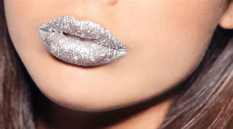 Silver Glitter Lips Lips Kipstick Makeup Glitter Lips Silver