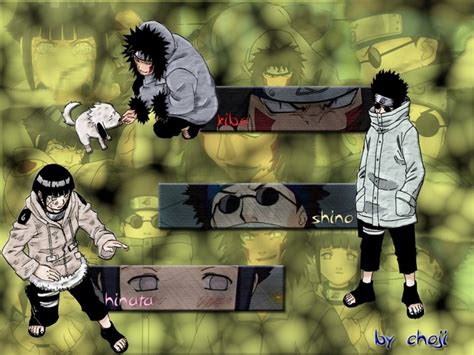 Illustration Anime Cartoon Naruto Shippuuden Hyuuga Hinata Inuzuka Kiba Aburame