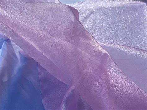 Sparkle Organza Fabric Orchid