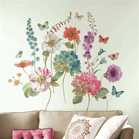 Floral Decal Flower Wall Decals Floral Wall Art Wall Stickers Murals