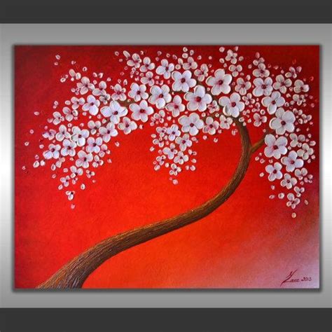 20 Best Ideas Abstract Cherry Blossom Wall Art Wall Art