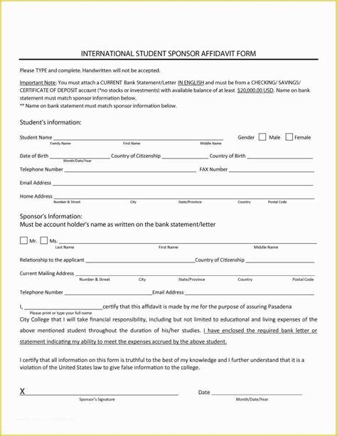 Free Affidavit Template Of 48 Sample Affidavit Forms And Templates