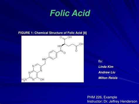 Ppt Folic Acid Powerpoint Presentation Free Download Id1278588