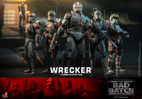 Star Wars The Bad Batch Wrecker And Tech Figures By Hot Toys The Toyark News
