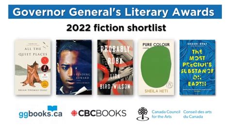 The Finalists For The 2022 Governor Generals Literary Award For